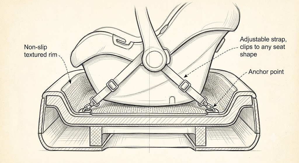 Ho'omalu attachment cross-section diagram